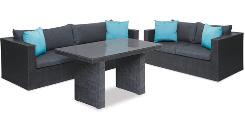 Mode 3-pce Low Dining Outdoor Lounge Suite
